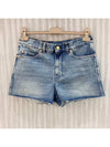 Strawberry Washed Denim Shorts Blue - GUCCI - BALAAN 4