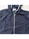 Military Ripstop Mesh 4-Bar Packable Hooded Jacket Navy - THOM BROWNE - BALAAN 7