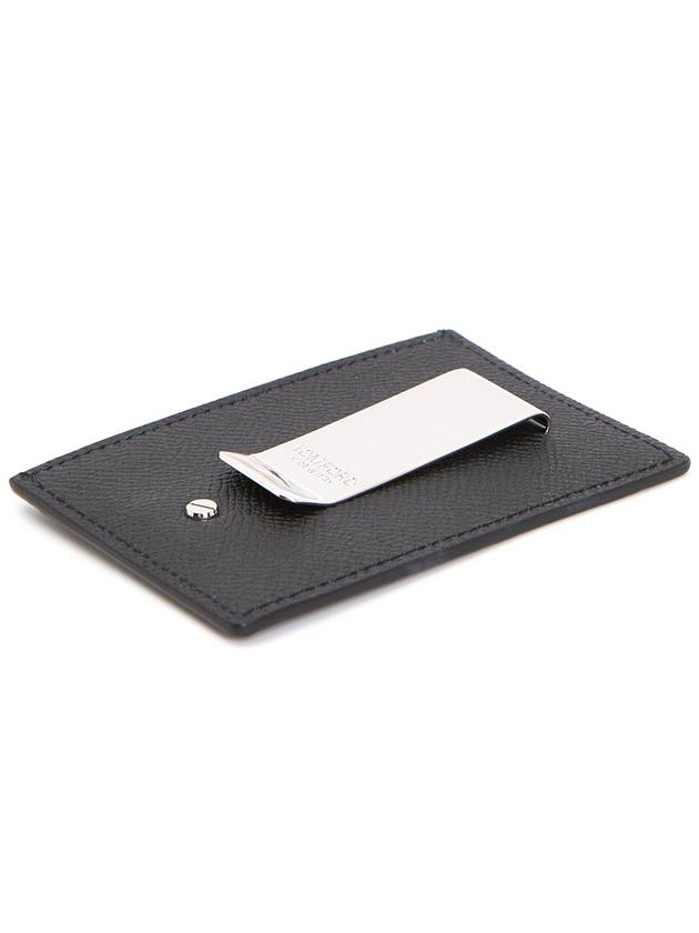 Money Clip Calfskin Card Wallet Black - TOM FORD - BALAAN 5