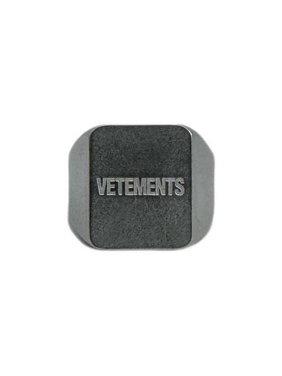 Debossed Icon Logo Ring Silver - VETEMENTS - BALAAN 2