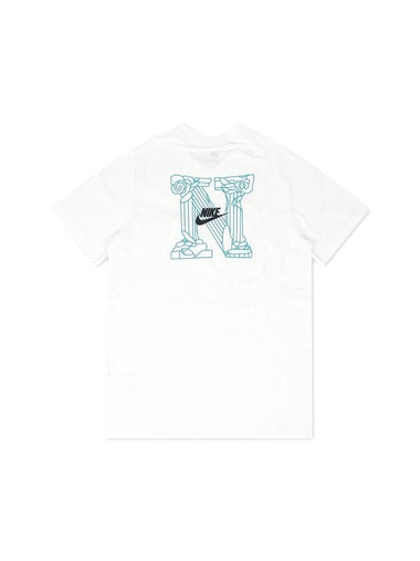 Sportswear Swoosh Short Sleeve T-Shirt White - NIKE - BALAAN 1