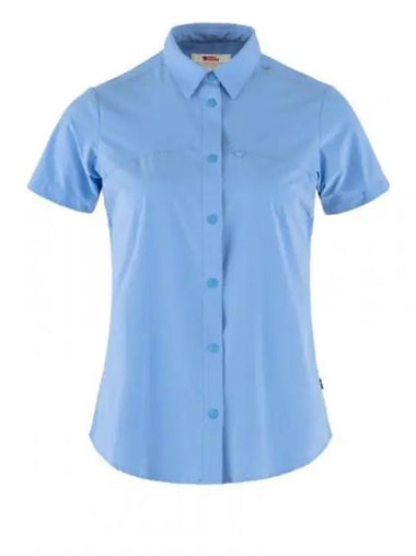 Women's High Coast Lite Short Sleeves Shirt Utramarine - FJALL RAVEN - BALAAN 1