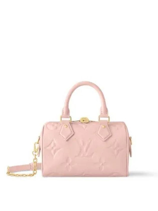 Speedy Bandoulière 20 Monogram Empreinte Opal Pink - LOUIS VUITTON - BALAAN 2