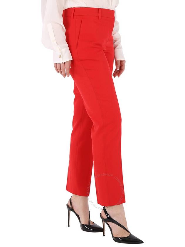 tailored trousers straight pants red - BURBERRY - BALAAN 3