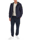 Soft Shell-R E.Dye Pure Insulation Technology Recycled Polyester Primaloft Hooded Jacket Navy - STONE ISLAND - BALAAN 3