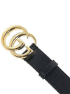 Men's GG Marmont Buckle Belt Black - GUCCI - BALAAN 7