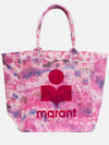 Yenky Logo Print Cotton Tote Bag Pink - ISABEL MARANT - BALAAN 3