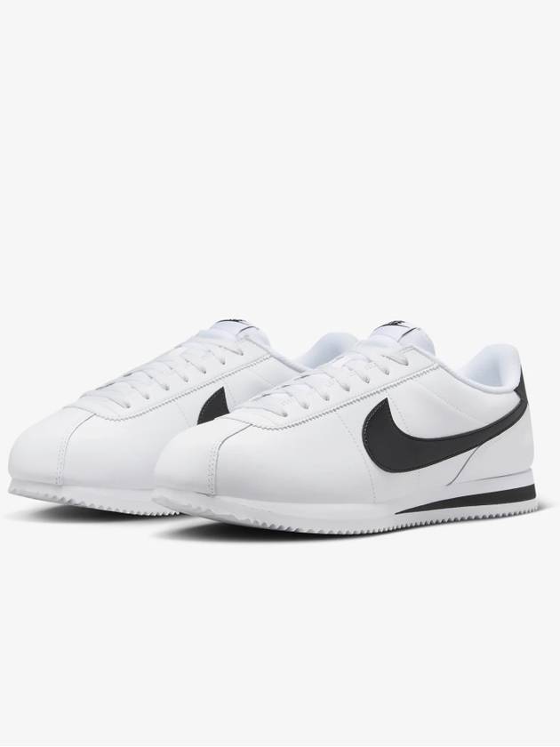 Women's Cortez Low Top Sneakers White Black - NIKE - BALAAN 6