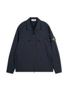 Light Soft Shell Shirt Jacket Navy - STONE ISLAND - BALAAN 1