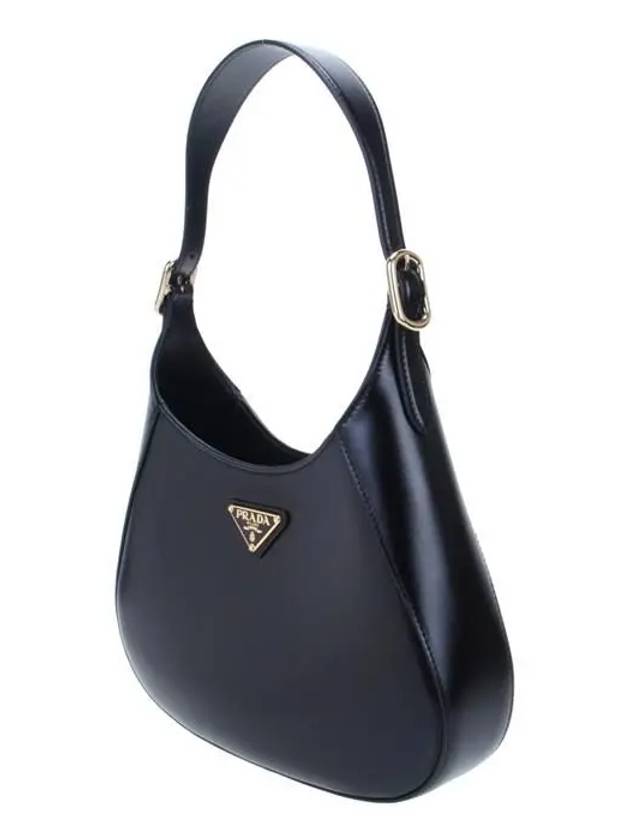 Medium Leather Shoulder Bag Black - PRADA - BALAAN 3