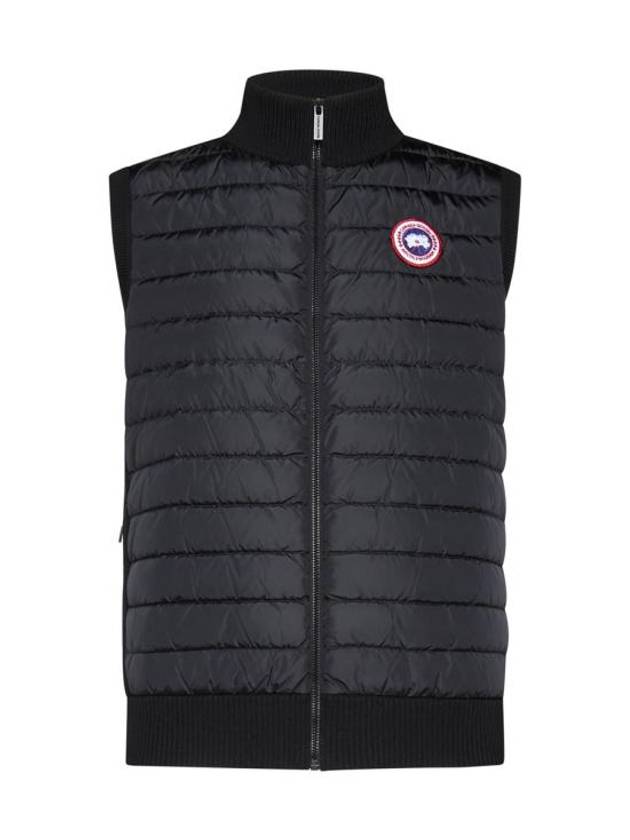 Hybrdige Slim Fit Merino Wool Padded Vest Black - CANADA GOOSE - BALAAN 2