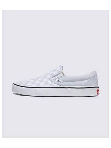 Classic Color Theory Checkerboard Slip-Ons Sky Blue - VANS - BALAAN 1