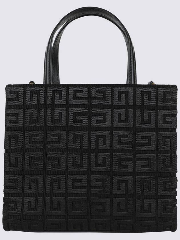 Mini G-Tote Shopping Bag In 4G Embroidery Black - GIVENCHY - BALAAN 3