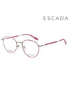 Glasses Frame VES984F 0598 Round Titanium Men Women - ESCADA - BALAAN 1