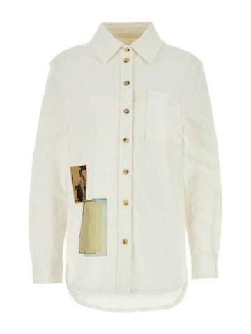 Shirt RWSI0208D011A23 01 OPTICWHITE - LANVIN - BALAAN 1