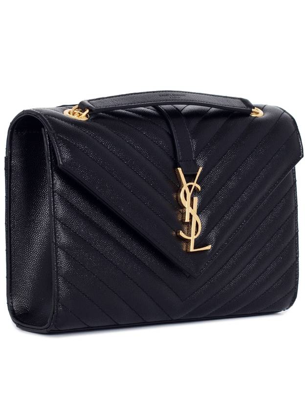 Monogram Envelope Satchel Bag 487206 BOW01 1000 Black - SAINT LAURENT - BALAAN 2