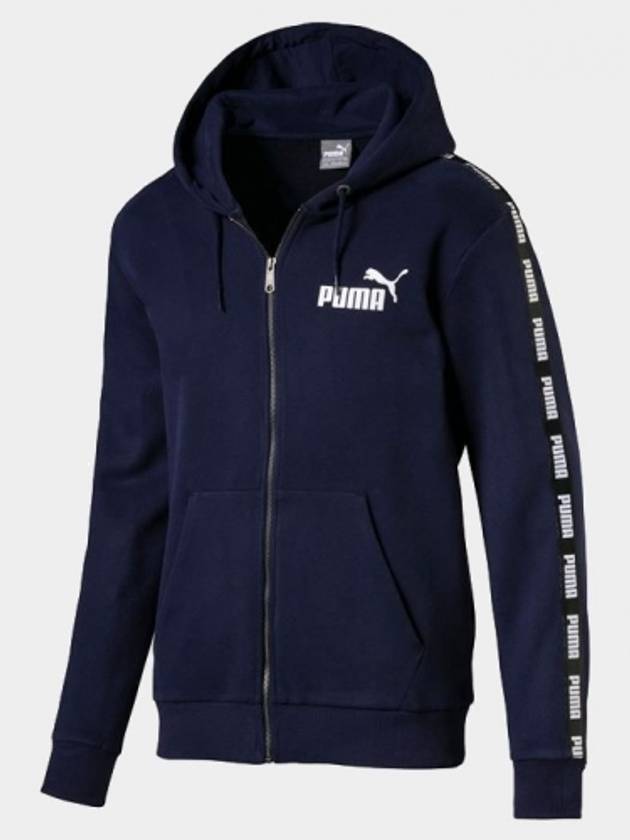 0185411602Sideline tape logo hooded zipper jacketnavy - PUMA - BALAAN 1