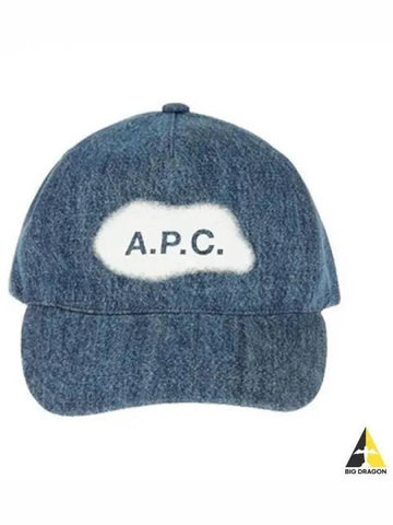 APC Edel logo denim ball cap indigo COGEK M24071 - A.P.C. - BALAAN 1