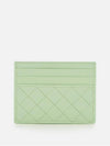 Intrecciato Leather Card Wallet Fresh Mint - BOTTEGA VENETA - BALAAN 1