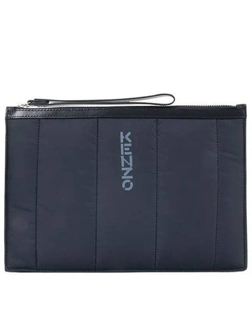 FA6 5PM002 F08 76 Logo Strap Clutch Bag - KENZO - BALAAN 1