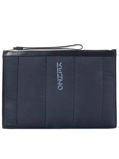 logo strap clutch bag navy - KENZO - BALAAN 2