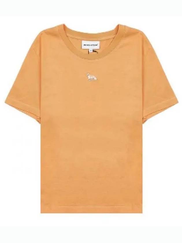 Baby Fox Patch Baby Short Sleeve T-Shirt Orange - MAISON KITSUNE - BALAAN 2