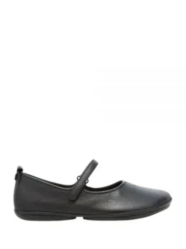 Right Leather Mary Jane Flat Shoes Black - CAMPER - BALAAN 2