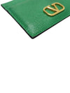 2W0P0V32SNP green color V logo card wallet - VALENTINO - BALAAN 5