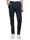 Compass Badge Cargo Straight Pants Blue - STONE ISLAND - BALAAN 3