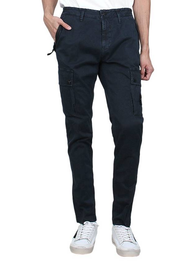 Compass Badge Cargo Straight Pants Blue - STONE ISLAND - BALAAN 3