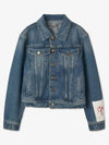 Logo Patch Denim Jacket Blue - GOLDEN GOOSE - BALAAN 2