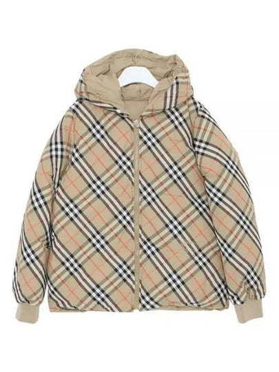 Kids Reversible Check Padded Sand - BURBERRY - BALAAN 2