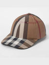 Logo Check Cotton Ball Cap Birch Brown - BURBERRY - BALAAN 2