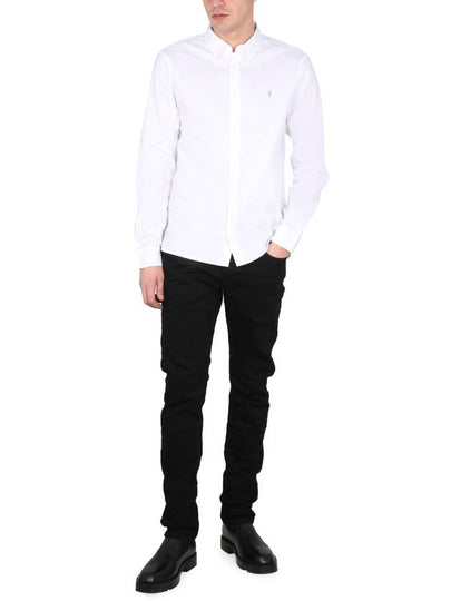 SHIRT WITH LOGO EMBROIDERY - ALLSAINTS - BALAAN 2