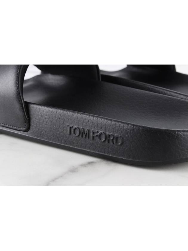 TF logo sandal slippers black 9 280 - TOM FORD - BALAAN 7