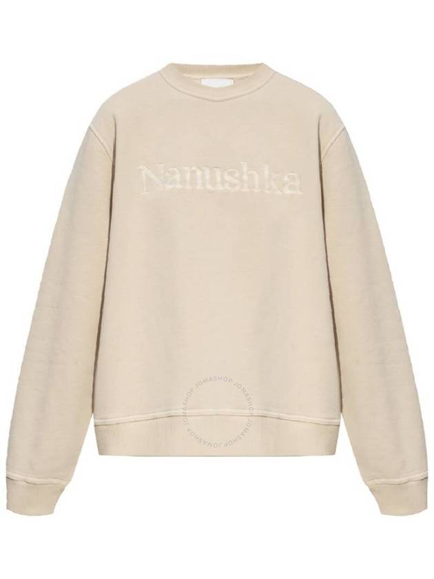 Nanushka Mart Cotton Logo-Embroidered Sweatshirt, Size Small - NANUSHKA - BALAAN 1