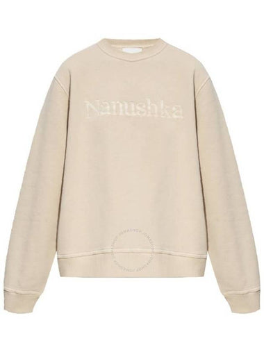 Nanushka Mart Cotton Logo-Embroidered Sweatshirt, Size Small - NANUSHKA - BALAAN 1