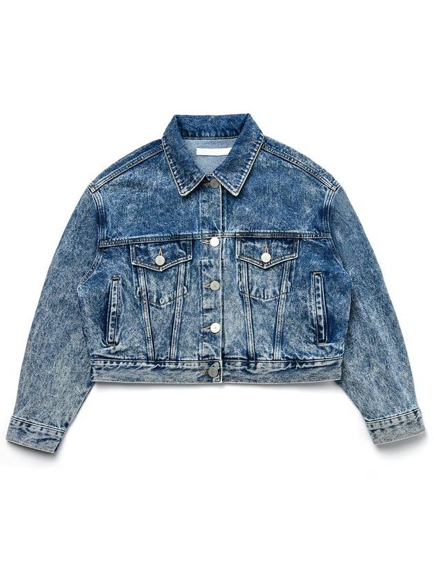 Jinro Cropped Denim Trucker Jacket Blue - C WEAR BY THE GENIUS - BALAAN 1