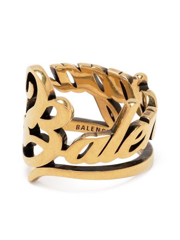 Typo Ring Gold - BALENCIAGA - BALAAN 2