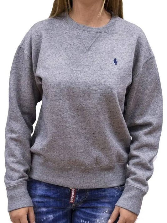 Embroidered Logo Pony Sweatshirt Grey - POLO RALPH LAUREN - BALAAN 2