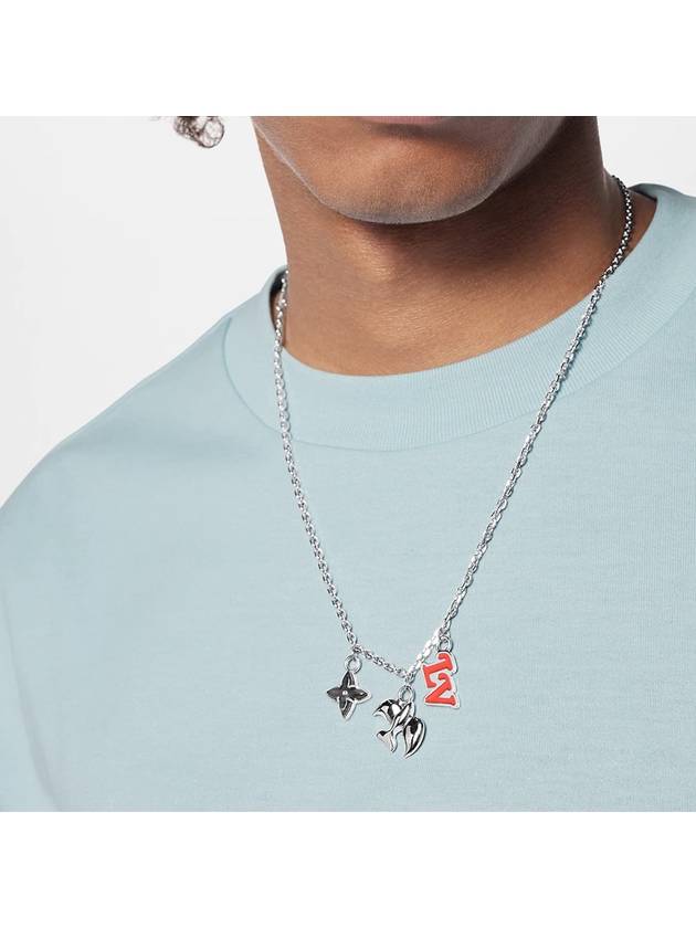 LV Dove Necklace Silver - LOUIS VUITTON - BALAAN 5