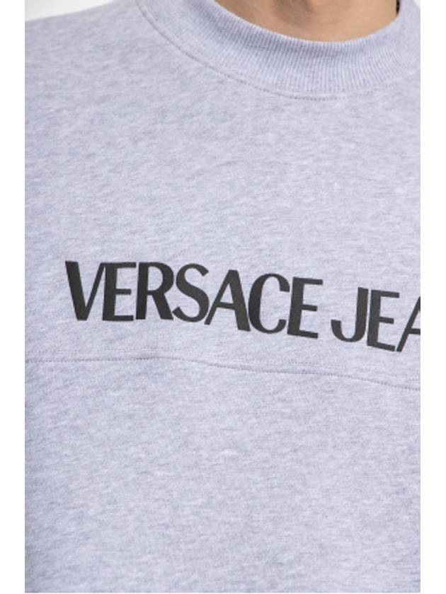 Logo Printing Sweatshirt Grey - VERSACE - BALAAN 4