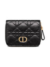 Caro Scarlet Zipper Half Wallet Black - DIOR - BALAAN 2