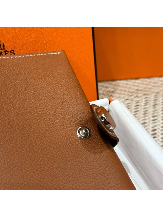 R.M.S Passport Holder Evercolor & Palladium Gold - HERMES - BALAAN 6