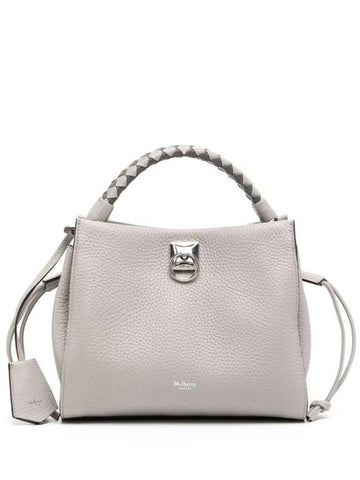 Iris Small Leather Shoulder Bag Light Grey - MULBERRY - BALAAN 1