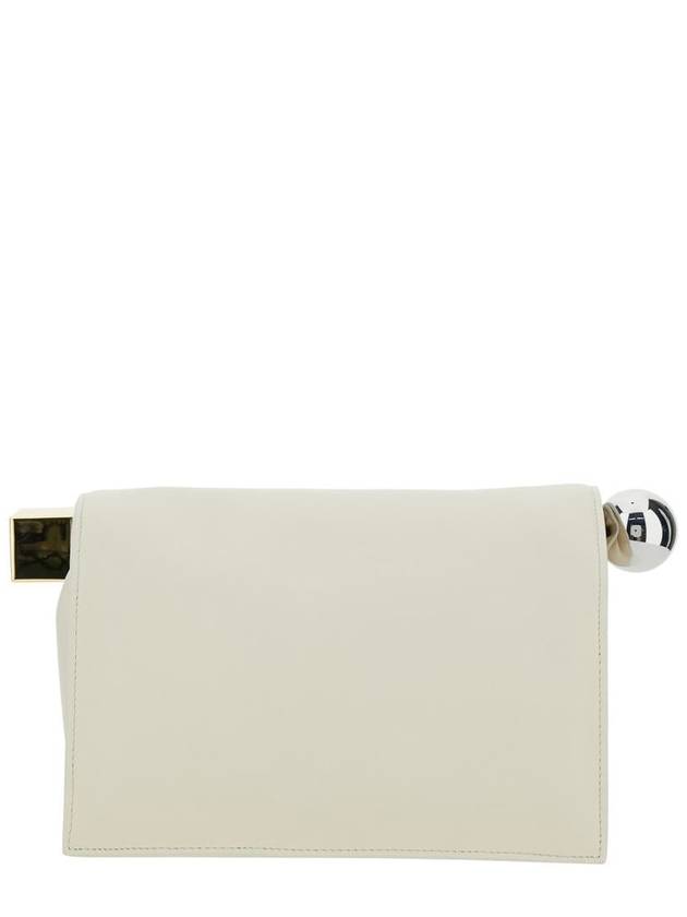 Round Square Logo Clutch Bag Ivory - JACQUEMUS - BALAAN 3