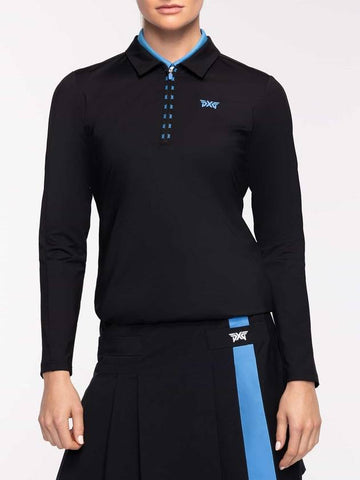 Women s Long Sleeve Logo Tape Polo - PXG - BALAAN 1