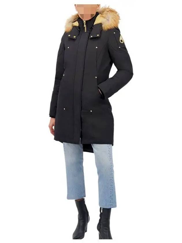 s Women's Grand Metis Fur Down Parka Black - MOOSE KNUCKLES - BALAAN.