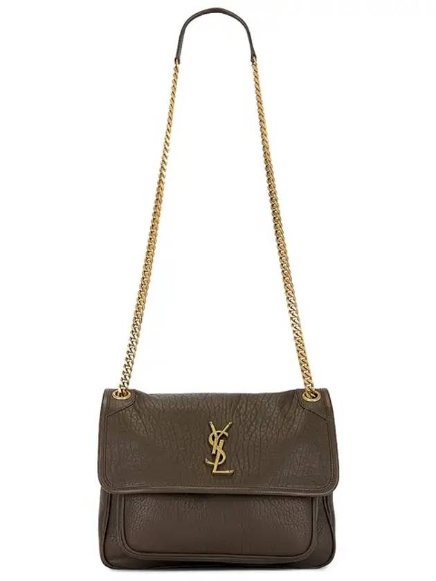 Nikki Medium Chain Shoulder Bag Light Musk - SAINT LAURENT - BALAAN 2