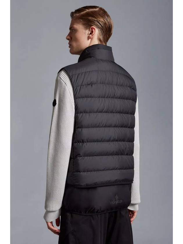 Tarn Logo Patch Down Vest Black - MONCLER - BALAAN 6